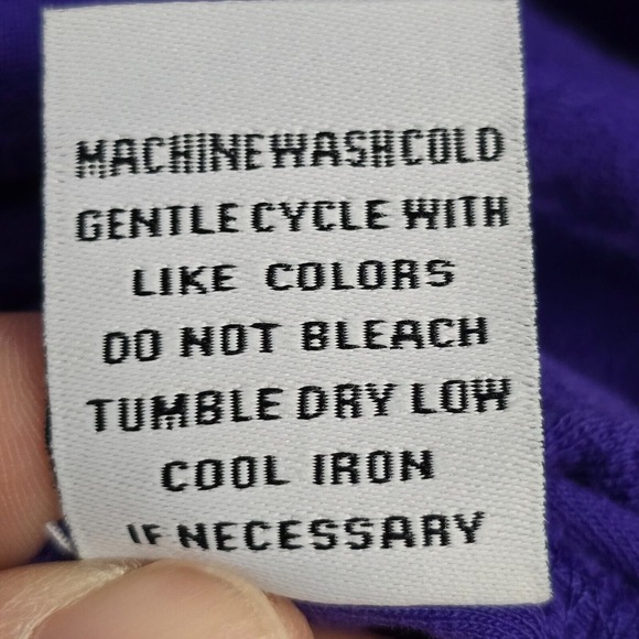 Habitat Clothes To Live In Top Womens Large Purple Long Sleeve Cowl Neck Modest - Picture 7 of 12